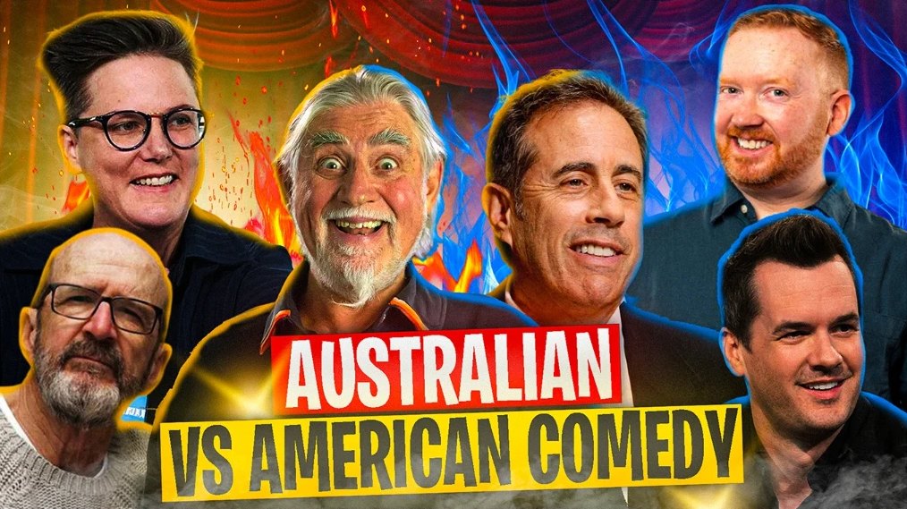 Thumbnail: Australian vs American Comedy